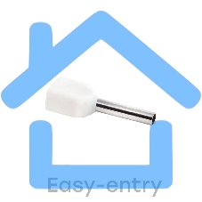 Наконечник штыревой втулочный изол. НШвИ(2) 0.5-8 (уп.50шт) EKF nhvi2-0.5-8