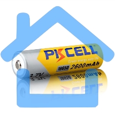 Литий-ионный аккумулятор PKCELL 18650 2600-1B тип - 18650 1 шт в блистере, без защиты