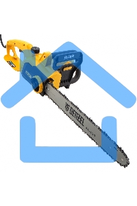 Пила цепная электрическая EDS-2200P, 2,2кВт,поперечная,шина 45см,шаг 3/8, паз 1,3мм, 63зв Denzel