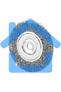 Щетка для УШМ, 200 мм, посадка 22,2 мм, плоская, витая проволока Сибртех