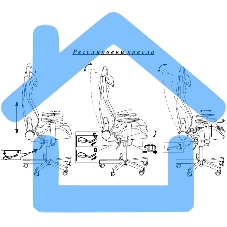 Кресло игровое Knight Gladiator черный, эко.кожа, крестов. металл