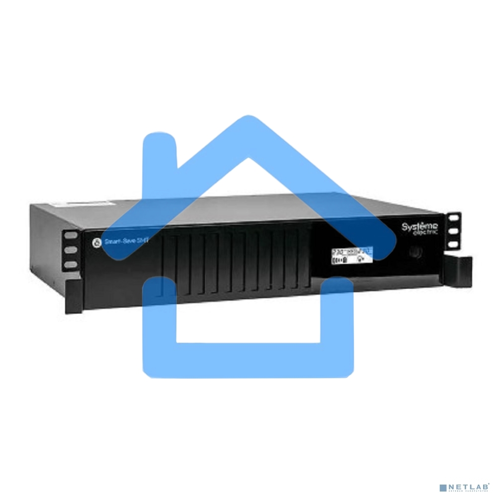 Источник бесперебойного питания Smart-Save SMT Systeme Electric 1000 ВА, монтаж в стойку 2U, 230 В, 6 розеток IEC C13, SmartSlot, AVR, LCD, USB HID