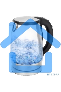 Чайник электрический Kitfort КТ-628 1.7л. 2200Вт серебристый (корпус: стекло)