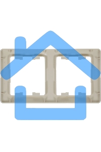 Рамка 2-м Glossa верт. беж. SchE GSL000206