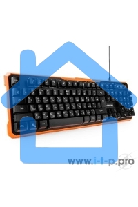Клавиатура игровая 	Гарнизон GK-320G черный USB, подсветка, код 