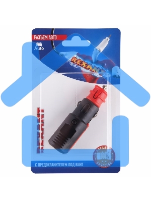 Штекер в прикуриватель Rexant с предохранителем под винт, 1 шт.