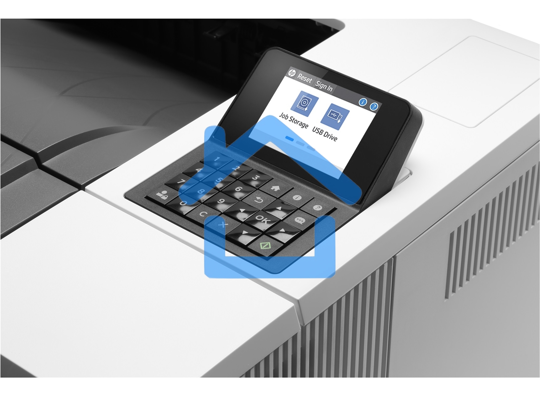 Принтер лазерный HP LaserJet Enterprise M507dn (1PV87A), A4, ч/б, печ. до 43 стр/мин, 1200 x 1200 dpi, USB, RJ-45, Air Print, Mopria