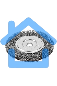 Щетка для УШМ, 200 мм, посадка 22,2 мм, плоская, витая проволока Сибртех