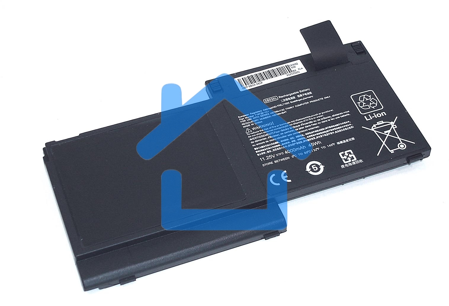 Аккумуляторная батарея для ноутбука HP EliteBook 725 11.25V 4000mAh OEM черный
