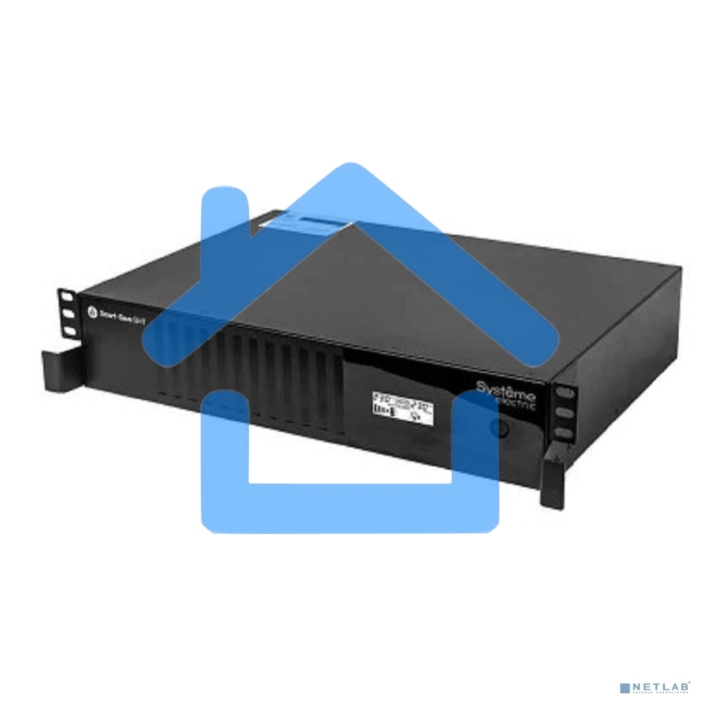 Источник бесперебойного питания Smart-Save SMT Systeme Electric 1000 ВА, монтаж в стойку 2U, 230 В, 6 розеток IEC C13, SmartSlot, AVR, LCD, USB HID