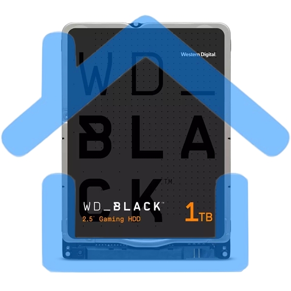 Жесткий диск WD 1Tb 7200rpm SATA-III WD10SPSX черный 64Mb 2.5