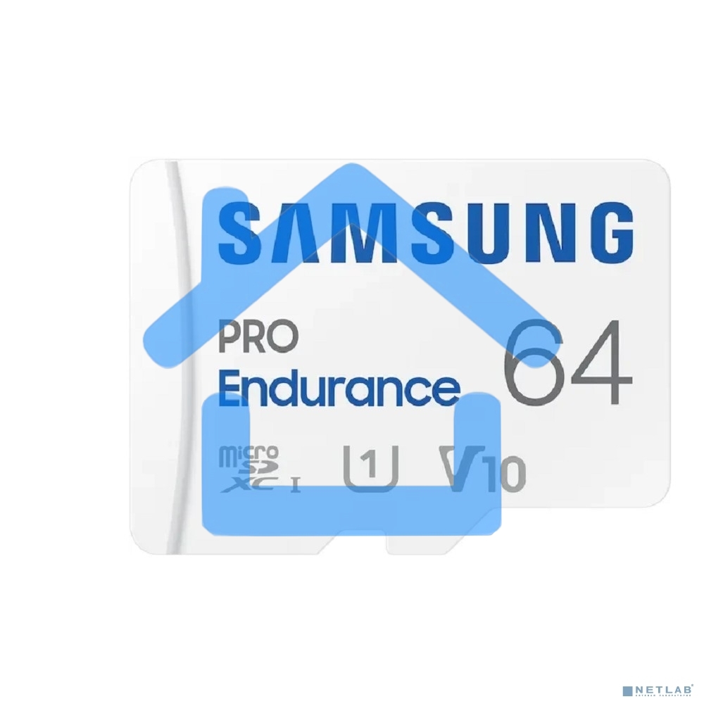 Флеш карта microSDXC 64Gb Samsung PRO Endurance (для видеорегистратора) Class 10, UHS-I, W 30 МБ/с, R 100 МБ/с, <MB-MJ64KA/APC> адаптер на SD