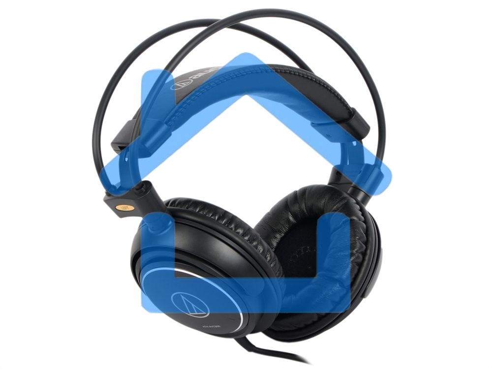 Наушники AUDIO-TECHNICA ATH-AVC500, дуговое крепление, част. диапазон: 10-25000Гц, макс. входн. мощность 1800мВт, чувствит. 106дБ/мВт, сопростивление 40Ом, диаметр мембраны 53мм, шнур 3м, штекер 3,5мм, в комплекте адаптер на 6,3мм
