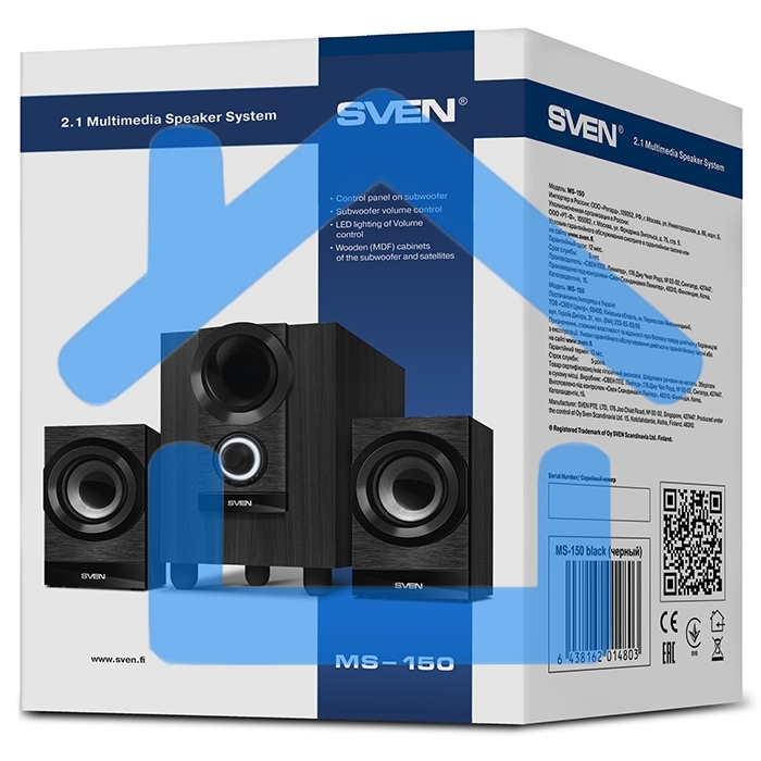 Акустическая система 2.1 SVEN MS-150