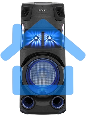 Минисистема Sony MHC-V43D черный/CD/CDRW/DVD/DVDRW/FM/USB/BT