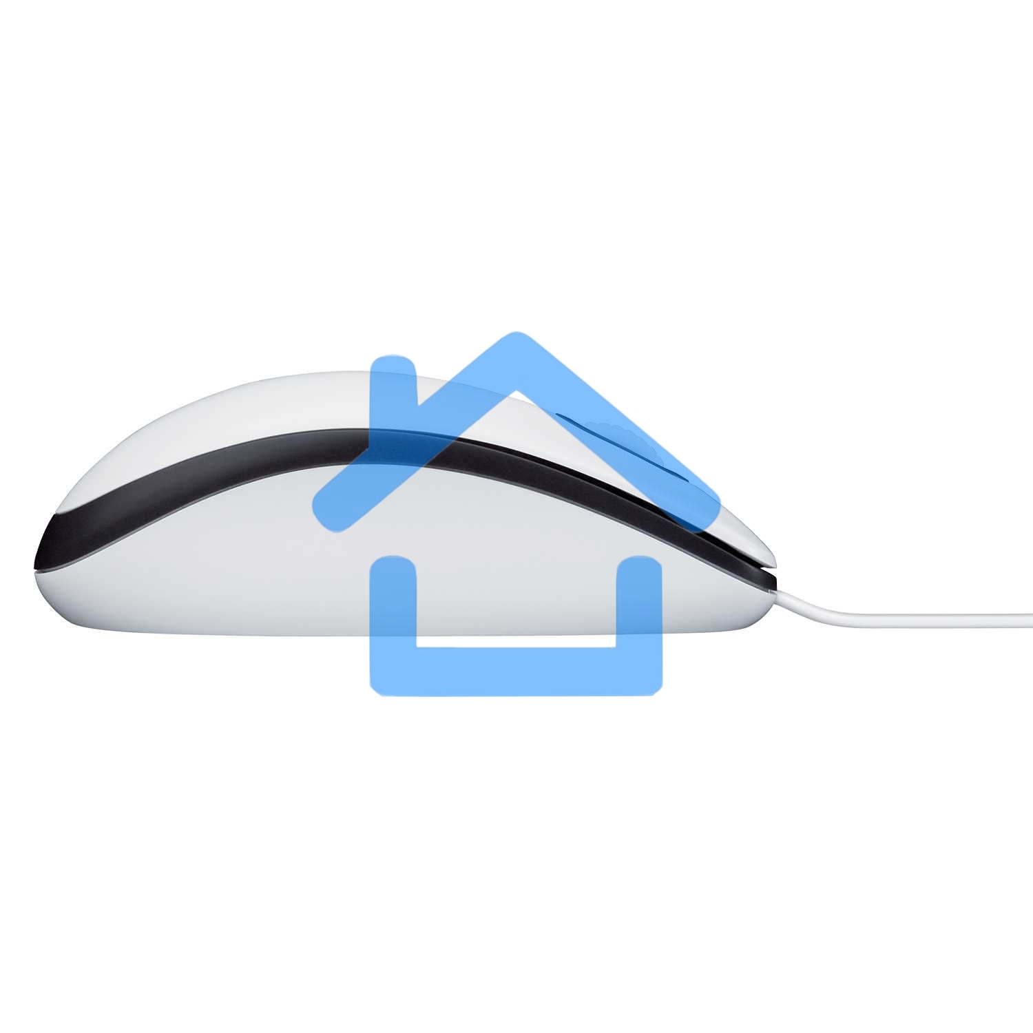 Мышь проводная Logitech M100 белый, 1000 dpi, USB, кнопки - 3