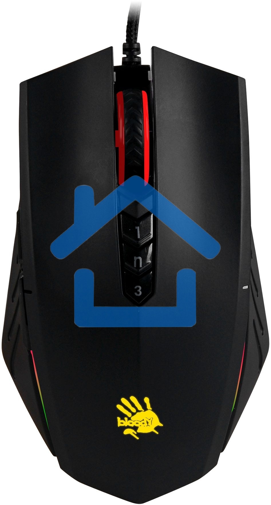 Мышь проводная A4Tech Bloody A70A черный, 6200 dpi, USB Type-A, кнопки - 8