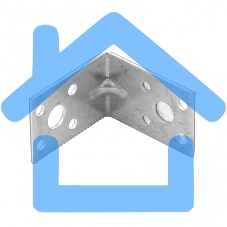 Крепежный уголок усиленный, KUU 50x50x35 мм, Россия Сибртех