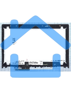 Модуль (матрица + тачскрин) для Lenovo Edge 2-1580 черный с рамкой