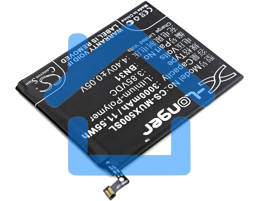 Аккумулятор CameronSinoCS-MUX500SL BN31 для Xiaomi 5X, MDE63.85V / 3000mAh / 11.55Wh