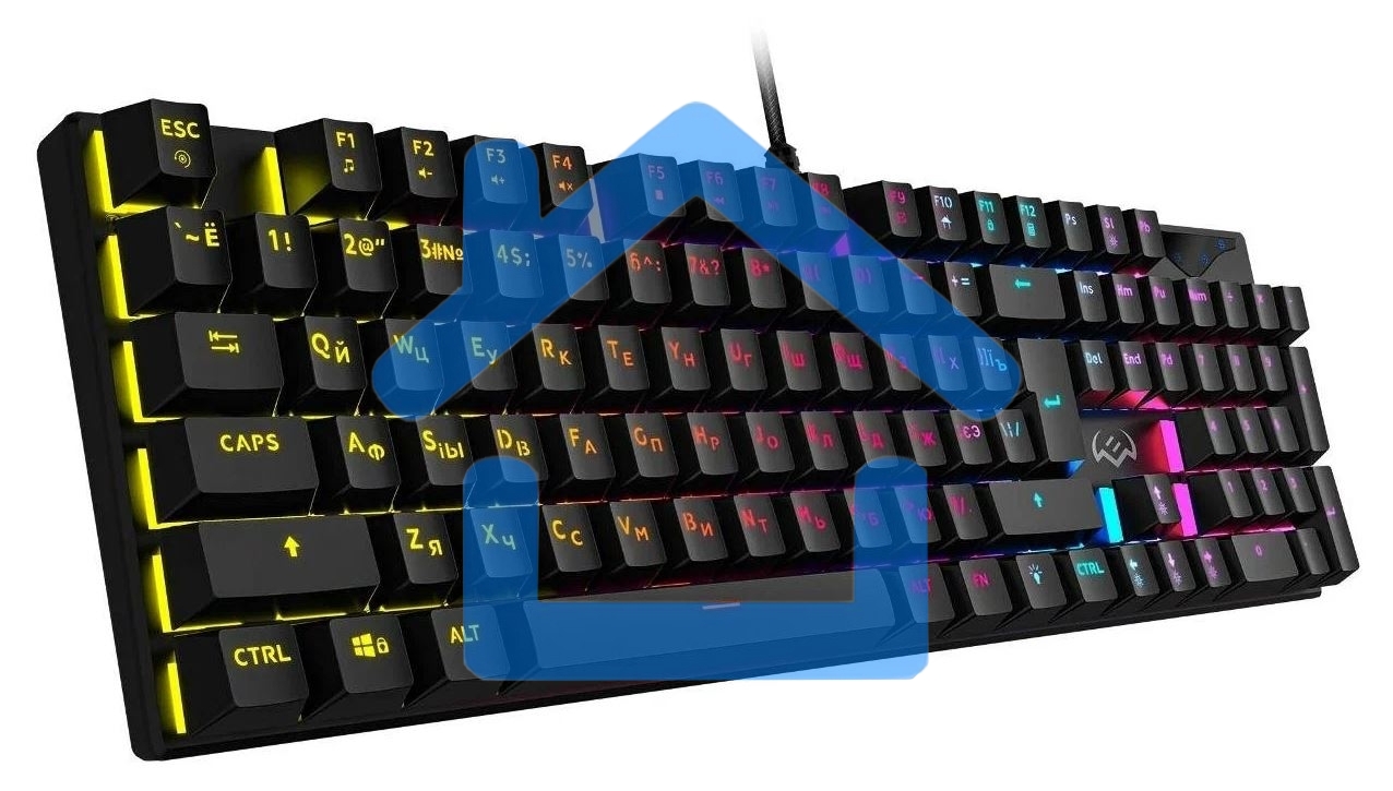 Игровая клавиатура Sven KB-G9300 черная (Outemu Blue switches,104кл., подсветка)