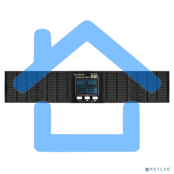 Источник бесперебойного питания On-line ExeGate PowerExpert ULS-2000.LCD.AVR.1SH.2C13.USB.RS232.SNMP.2U 2000VA/2000W, On-Line, PF=1, LCD, 1*Schuko+2*C13, RS232, USB, SNMP-slot, Rackmount 2U/Tower, металлический корпус, черный