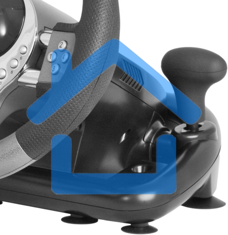 Игровой руль Defender FORSAGE 12 кн+2перекл.+1перекл. 8-ми позиц., USB