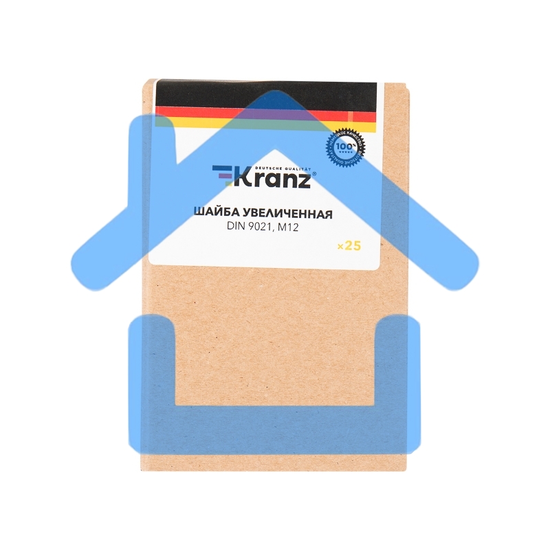 Шайба увеличенная KRANZ DIN 9021, M12, упаковка поставщика
