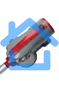 Пылесос вертикальный Galaxy GL 6255 серый/красный, питание от сети, 150 Вт, уборка сухая, пылесборник 0.8 л