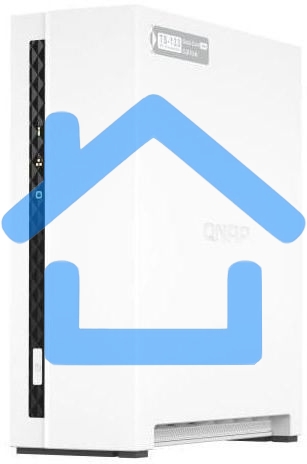 Сетевое хранилище SMB QNAP TS-133 NAS 1 HDD tray. ARM 4-core Cortex-A55 1.8GHz, ram 2 Gb (max), 1x1GbE, 1xUSB 2.0 port,1xUSB 3.2 Gen 1