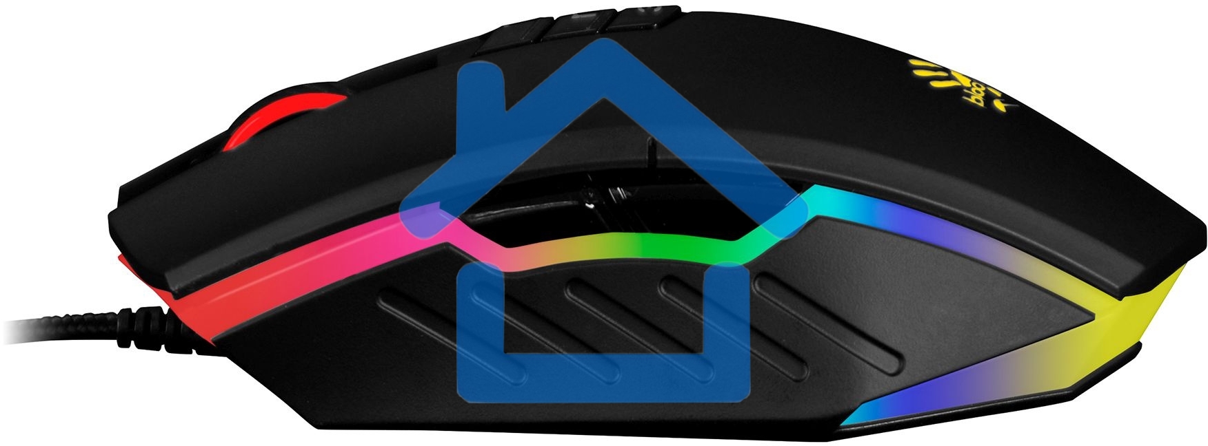 Мышь проводная A4Tech Bloody A70A черный, 6200 dpi, USB Type-A, кнопки - 8