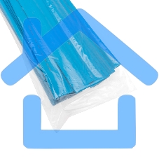 Трубка термоусаживаемая ТУТ 18,0/9,0мм, синяя, упаковка 50 шт. по 1м, PROconnect