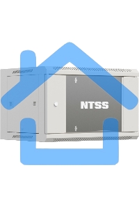 Шкаф коммутационный NTSS Премиум (NTSS-W12U6060GS-2) настенный 12U 600x600мм пер.дв.стекл 60кг серый IP20 сталь