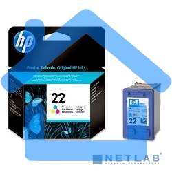Картридж струйный HP 22 C9352AE многоцветный для HP DJ 3920/3940/PSC 1410 (165стр.)