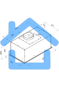 Вытяжка встраиваемая Maunfeld Crosby Power 50 нержавеющая сталь, 50 см, 1050 куб. м/ч, 51.8 дБ