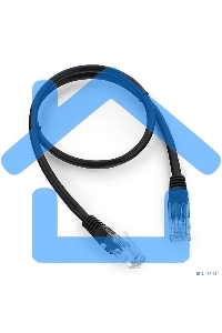 Патч-корд UTP Cablexpert кат.5e, 0.5м, литой, многожильный, черный