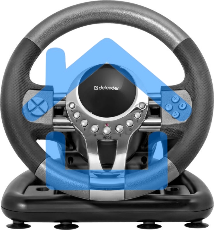 Игровой руль Defender FORSAGE 12 кн+2перекл.+1перекл. 8-ми позиц., USB