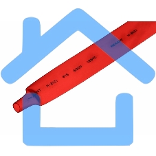 Трубка термоусаживаемая ТУТ 18,0/9,0мм, красная, упаковка 50 шт. по 1м, PROconnect