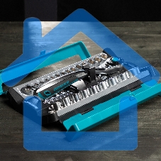 Набор торцевых головок, трещотка 120 зубьев, 41 предмет, 1/2