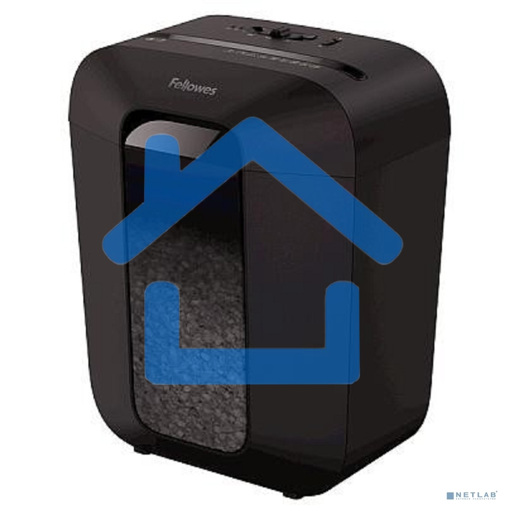 Шредер Fellowes PowerShred LX41 черный (секр.P-4)/перекрестный/8лист./17лтр./скрепки/скобы/пл.карты