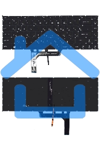 Клавиатура для ноутбука MSI GF63 GF63 8RC GF63 8RD, черная с белой подсветкой