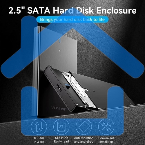 Внешний корпус Vention для HDD/SSD 2.5