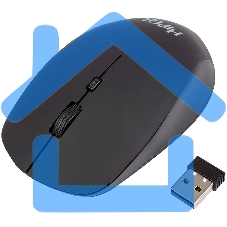 Мышь беспроводная HIPER HOMW-091 черный, 1600 dpi, радиоканал, USB, кнопки - 4