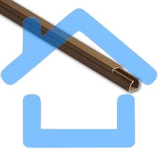 Кабель-канал 16х16 L2000 пластик коричн. Рувинил РКК-16х16-К Кабель-канал 16х16 L2000 пластик коричн. Рувинил РКК-16х16-К