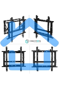 Настенное крепление ONKRON PRO7G для видеостен 50”-70