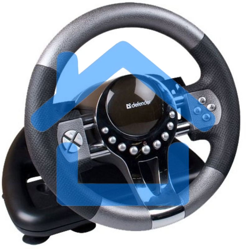 Игровой руль Defender FORSAGE 12 кн+2перекл.+1перекл. 8-ми позиц., USB