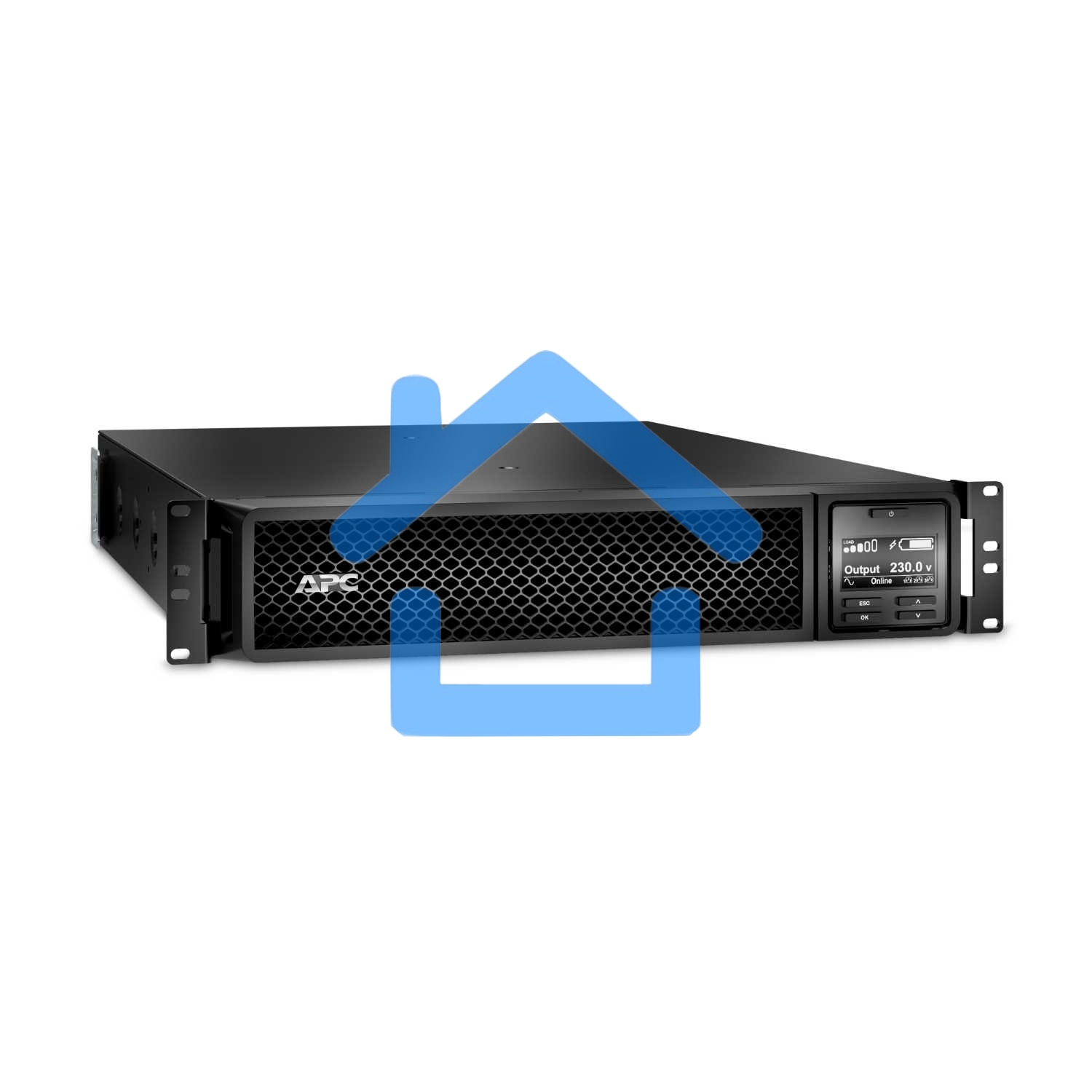 Источник бесперебойного питания APC Smart-UPS SRT, 1000VA/1000W, On-Line, Extended-run, Rack 2U (Tower convertible), черный