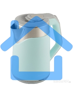 Чайник электрический Homestar HS-1019 1,8 л стальной, голубой