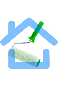 Валик Работы с древесиной, 180 мм, ворс 12 мм, D - 48 мм, D ручки - 8 мм, микроволокно Сибртех