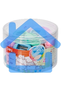 Точилка для карандашей ручная Deli MiYou EH550, 1 отверстие, пластик, ассорти, туба